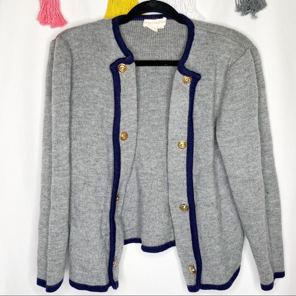 Brooks Brothers Sweaters - Brooks Brothers Vintage Button Front Wool Cardigan